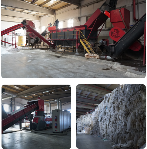 We transform waste into raw materials for new products.